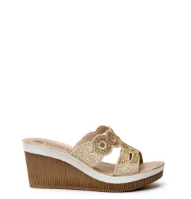 G1908PL Γυναικεία Ανατομική Παντόφλα INBLU Πλατίνα