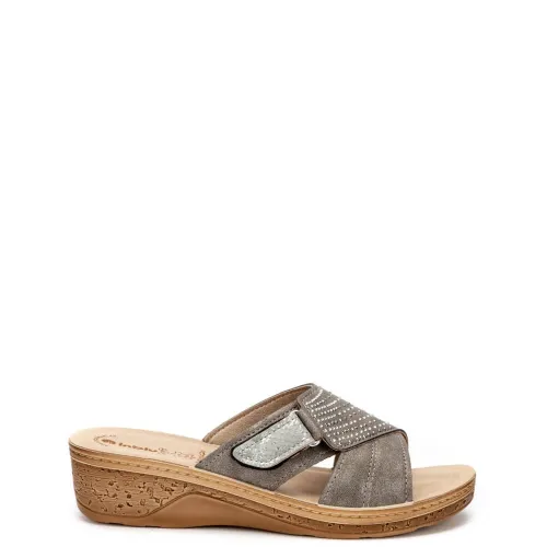 G1922B Γυναικεία Ανατομική Παντόφλα INBLU Ατσαλί G1922B Γυναικεία Ανατομική Παντόφλα INBLU Ατσαλί