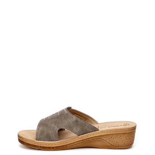 G1922B Γυναικεία Ανατομική Παντόφλα INBLU Ατσαλί G1922B Γυναικεία Ανατομική Παντόφλα INBLU Ατσαλί