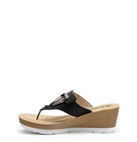 G1937B Γυναικεία Ανατομική Παντόφλα INBLU Μαύρο