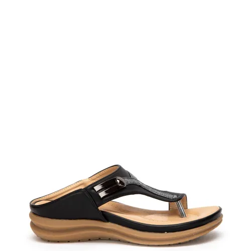 G1982B Women's Anatomic Slippers ZAK SHOES Black