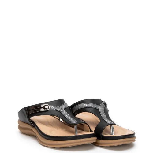 G1982B Women's Anatomic Slippers ZAK SHOES Black