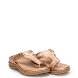 G1982CO Γυναικεία Ανατομική Παντόφλα ZAK SHOES Χαλκός