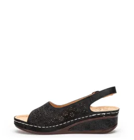 G1995B Γυναικείο Ανατομικό Πέδιλο ZAK SHOES Μαύρο