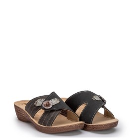 G2005B Women's Anatomic Slippers INBLU Black G2005B Women's Anatomic Slippers INBLU Black
