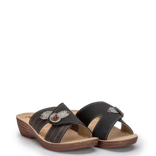 G2005B Women's Anatomic Slippers INBLU Black G2005B Women's Anatomic Slippers INBLU Black