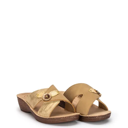 G2005BE Women's Anatomic Slippers INBLU Beige G2005BE Women's Anatomic Slippers INBLU Beige