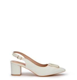 G2007W Women's Slingback ZAK SHOES White G2007W Women's Slingback ZAK SHOES White