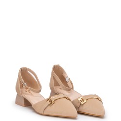 G2008N Γυναικείο Slingback ZAK SHOES Νουντ