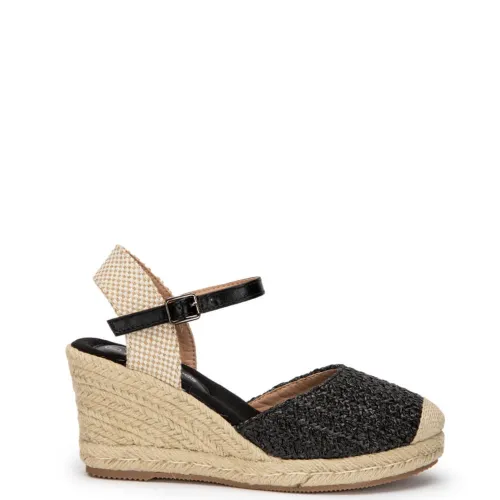 G2009B Women's Espadrilles-Platform ZAK SHOES Black