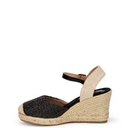 G2009B Γυναικεία Εσπαντρίγια-Πλατφόρμα ZAK SHOES Μαύρο
