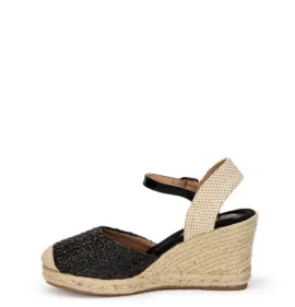 G2009B Γυναικεία Εσπαντρίγια-Πλατφόρμα ZAK SHOES Μαύρο