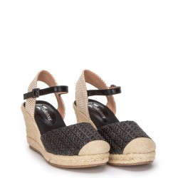 G2009B Γυναικεία Εσπαντρίγια-Πλατφόρμα ZAK SHOES Μαύρο