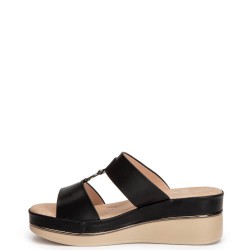 G2063B Γυναικεία Ανατομική Παντόφλα ZAK SHOES Μαύρο