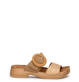 G2082BE Γυναικεία Ανατομική Παντόφλα INBLU Μπεζ