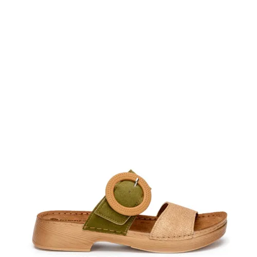 G2082KH Women's Anatomic Slippers INBLU Khaki G2082KH Women's Anatomic Slippers INBLU Khaki