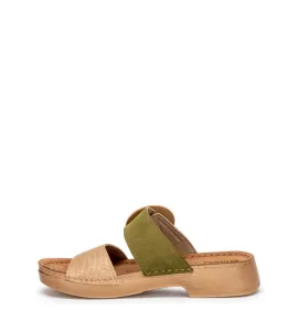 G2082KH Γυναικεία Ανατομική Παντόφλα INBLU Χακί