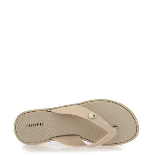 G2099BE Γυναικεία Σαγιονάρα LUOFU Μπεζ G2099BE Γυναικεία Σαγιονάρα LUOFU Μπεζ