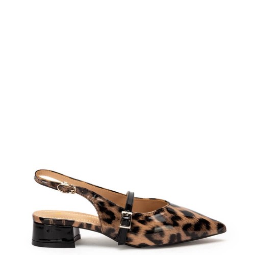 G2110L Γυναικείο Slingback ZAK SHOES Animal Print