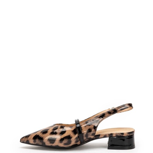 G2110L Γυναικείο Slingback ZAK SHOES Animal Print