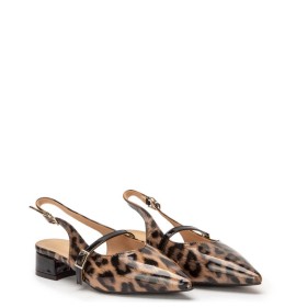 G2110L Γυναικείο Slingback ZAK SHOES Animal Print