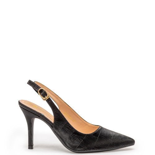 G2111B Γυναικείο Slingback ZAK SHOES Μαύρο