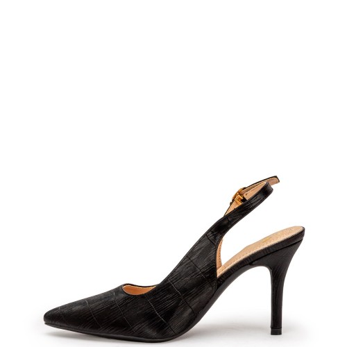 G2111B Γυναικείο Slingback ZAK SHOES Μαύρο
