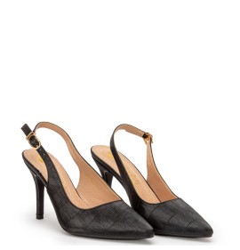 G2111B Γυναικείο Slingback ZAK SHOES Μαύρο