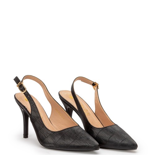 G2111B Γυναικείο Slingback ZAK SHOES Μαύρο