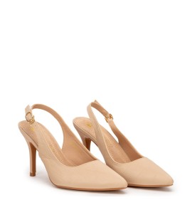 G2111BE Γυναικείο Slingback ZAK SHOES Μπεζ