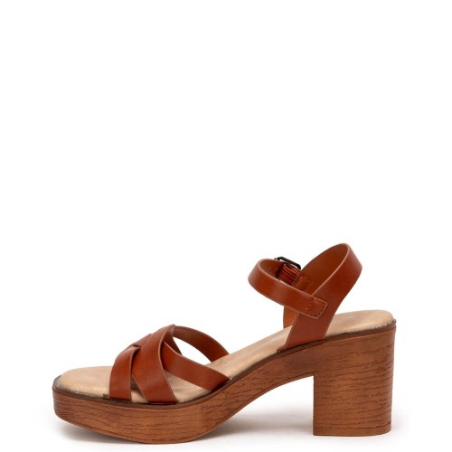 G2112C Γυναικείο Πέδιλο ZAK SHOES Κάμελ