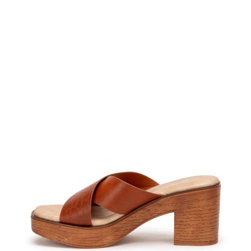G2113C Γυναικεία Παντόφλα ZAK SHOES Κάμελ