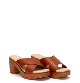 G2113C Γυναικεία Παντόφλα ZAK SHOES Κάμελ