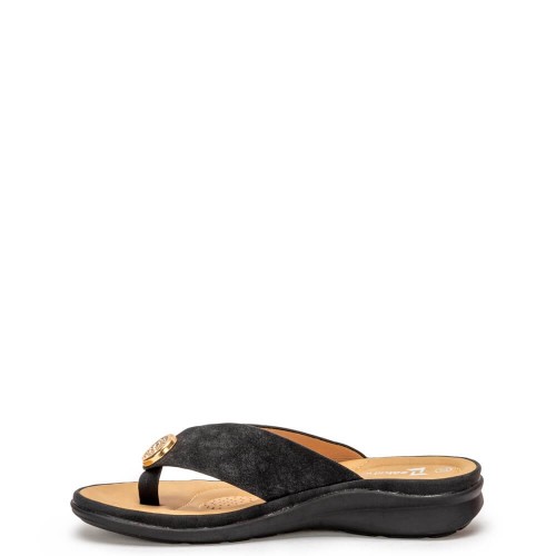 G2114B Γυναικεία Ανατομική Παντόφλα ZAK SHOES Μαύρο