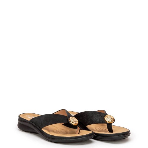 G2114B Γυναικεία Ανατομική Παντόφλα ZAK SHOES Μαύρο