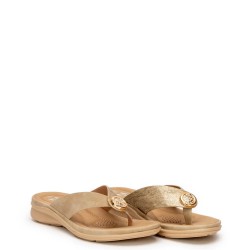 G2114BE Γυναικεία Ανατομική Παντόφλα ZAK SHOES Μπεζ