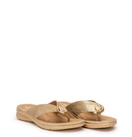 G2114BE Γυναικεία Ανατομική Παντόφλα ZAK SHOES Μπεζ