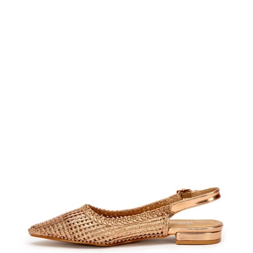 G2119BZ Γυναικείο Slingback ZAK SHOES Μπρονζέ