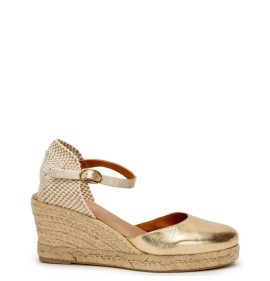 G2142G Γυναικεία Εσπαντρίγια-Πλατφόρμα ADAM'S SHOES Χρυσό