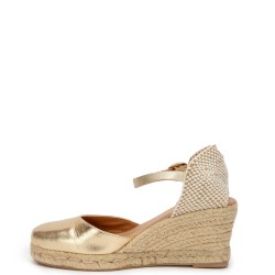 G2142G Γυναικεία Εσπαντρίγια-Πλατφόρμα ADAM'S SHOES Χρυσό