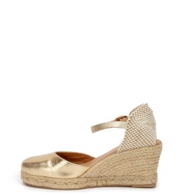 G2142G Γυναικεία Εσπαντρίγια-Πλατφόρμα ADAM'S SHOES Χρυσό