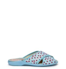 G2145LB Γυναικεία Παντόφλα ADAM'S SHOES Σιέλ