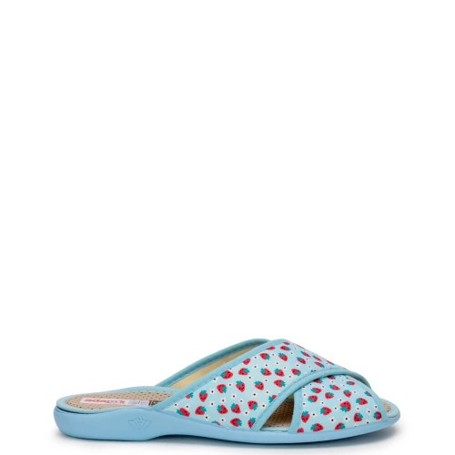 G2145LB Γυναικεία Παντόφλα ADAM'S SHOES Σιέλ