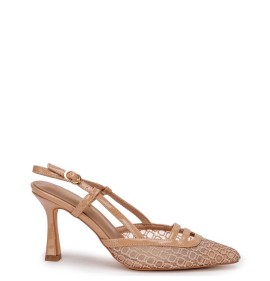 G2153BE Γυναικείο Slingback ADAM'S SHOES Μπεζ