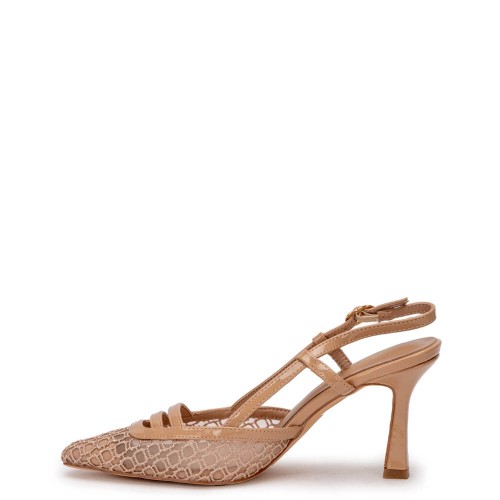 G2153BE Γυναικείο Slingback ADAM'S SHOES Μπεζ