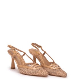 G2153BE Γυναικείο Slingback ADAM'S SHOES Μπεζ