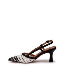 G2154B Γυναικείο Slingback QUEEN ELENA Μαύρο