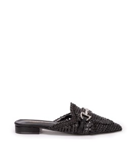 G2157B Γυναικεία Παντόφλα Mule ADAM'S SHOES Μαύρο