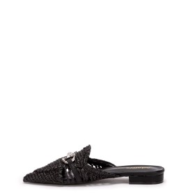 G2157B Γυναικεία Παντόφλα Mule ADAM'S SHOES Μαύρο