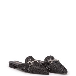 G2157B Γυναικεία Παντόφλα Mule ADAM'S SHOES Μαύρο
